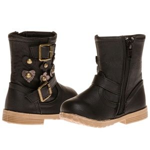 Little girls size 5/6 Espresso colored boots NWTs